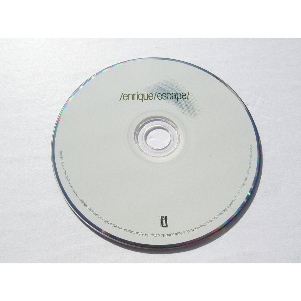 Enrique Iglesias – Escape CD 2001 Pop Latin Dance Interscope Records‎